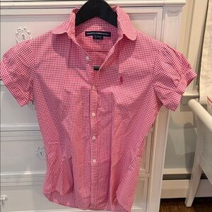 Ralph Lauren Pink Gingham Kids Shirt